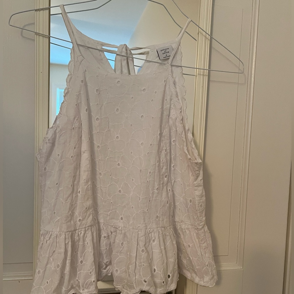 Patrons of Peace White Flowy Top